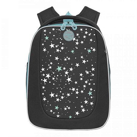 Рюкзак школьный GRIZZLY RAf-192-8 /2 grey