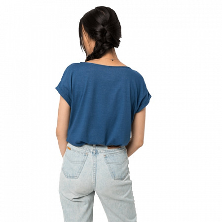 Футболка женская Jack Wolfskin Salt Sand Sea T W ocean wave