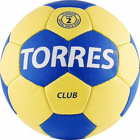 Мяч гандбольный Torres Club 2р Н30042 Blue/Yellow
