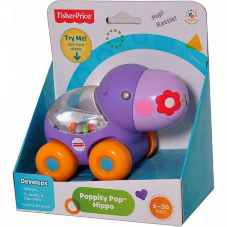 Игрушка Fisher Price Веселый Бегемот с прыгающими шариками BGX29 BGX30