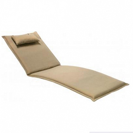 На картинке изображен Накладка с подголовником для шезлонга Garden4you Sundays Wicker 55х195х3см T0210619 Накладка с подголовником для шезлонга Garden4you Sundays Wicker 55х195х3см T0210619