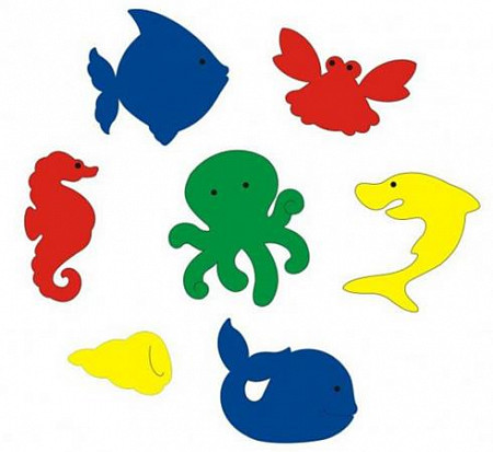 На картинке изображен Мозаика мягкая Флексика "Подводный мир" 55390 Мозаика мягкая Флексика "Подводный мир" 55390