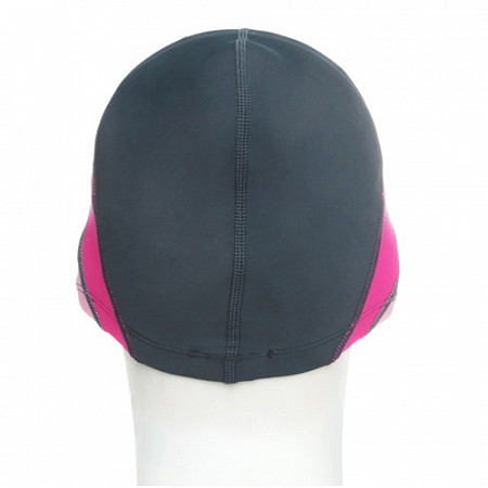 Шапочка для бассейна (плавания) детская Mad Wave Lycra Long Hairs junior gray/pink/white