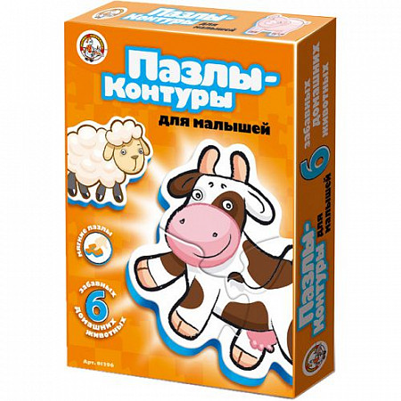 Контурные пазлы Десятое Королевство «Домашние животные» 001296