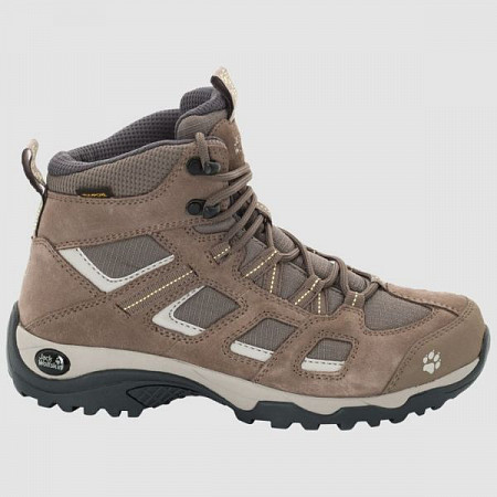 На картинке изображен Ботинки женские Jack Wolfskin Vojo Hike 2 Texapore Mid W siltstone Ботинки женские Jack Wolfskin Vojo Hike 2 Texapore Mid W siltstone