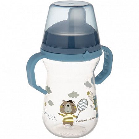 Поильник обучающий Canpol babies Bonjour Paris с силиконовым носиком 250 мл 6+ (56/613_blu) blue