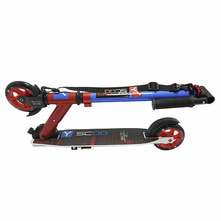 Самокат Y-Scoo RT 125 Mini City Montreal red/blue