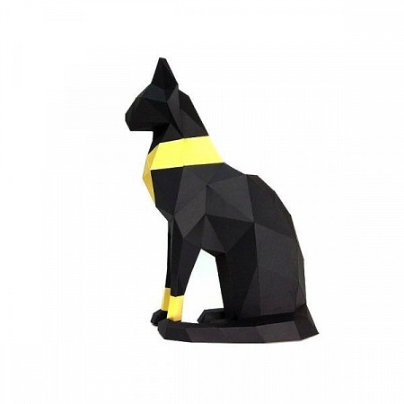 3D-конструктор PAPERRAZ "Кошка Бастет" Black