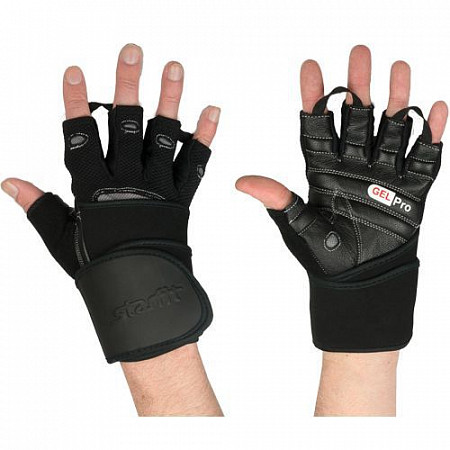 На картинке изображен Перчатки атлетические Starfit SU-124 Black/Grey Перчатки атлетические Starfit SU-124 Black/Grey