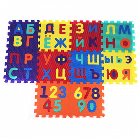 Развивающий коврик-пазл Ausini Буквы и Цифры VT18-11110
