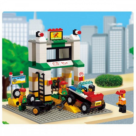 Конструктор Sluban Городская серия Станция техобслуживания M38-B2500