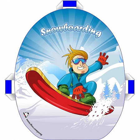 Ледянка мягкая Барс Snowkid 50 см Snowboard