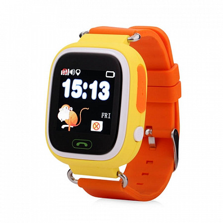 Смарт часы детские Wonlex Smart baby watch q80 GW100 orange