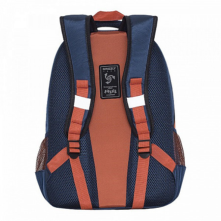 Рюкзак школьный GRIZZLY RB-054-5 /1 blue/terracotta
