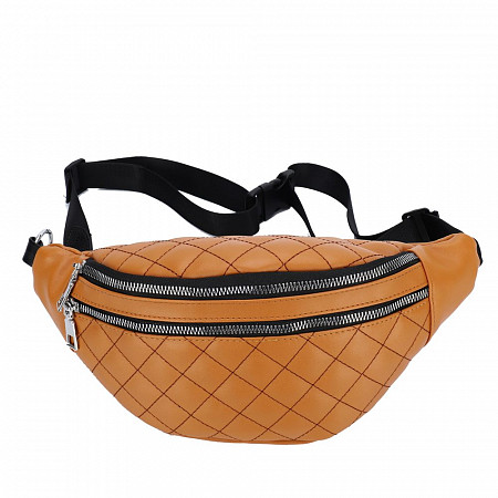 На картинке изображен Поясная сумка женская Ors Oro OPS-0159 terracotta Поясная сумка женская Ors Oro OPS-0159 terracotta