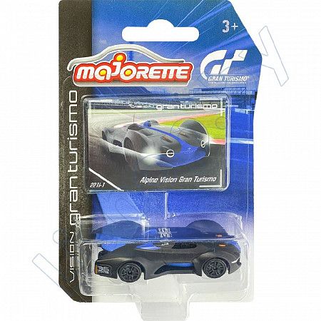 Машинка Majorette 1:64 Vision Gran Turismo Alpine Vision Gran Turismo (212054050) blue/black