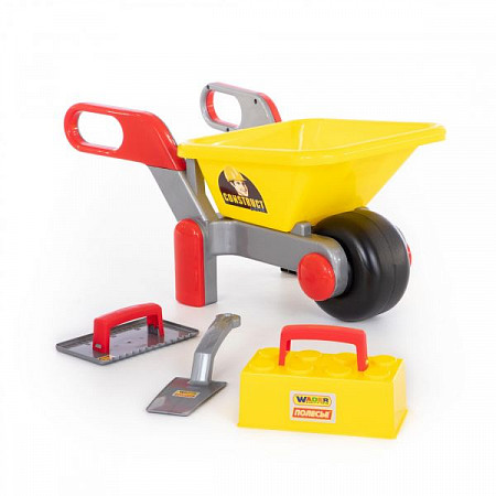 Тачка Полесье Construct №4 и Набор каменщика 38029