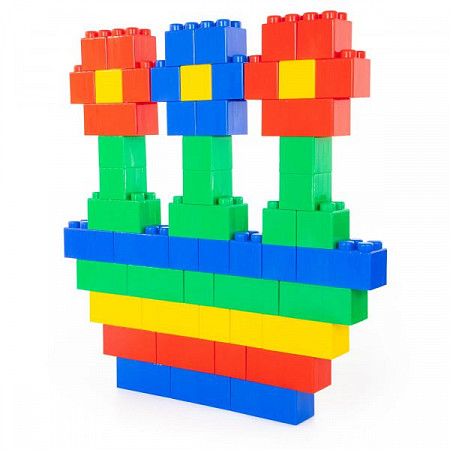 Конструктор строительный Полесье XXL 72 элемента 41999