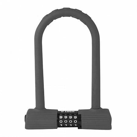 На картинке изображен Замок Force U-lock 49140 grey Замок Force U-lock 49140 grey