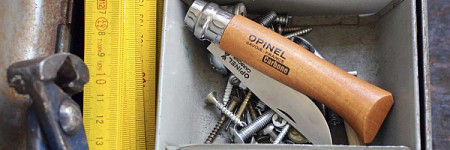 На картинке изображен Нож Opinel №6 углеродистая сталь, бук Нож Opinel №6 углеродистая сталь, бук