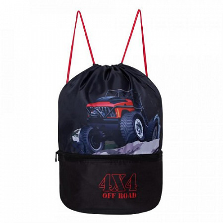 Мешок для обуви GRIZZLY OM-025 /1 black