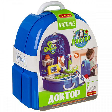 На картинке изображен Набор игровой Bondibon Доктор 7F708 Набор игровой Bondibon Доктор 7F708