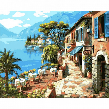 Картина по номерам Picasso Прибрежное кафе PC4050139
