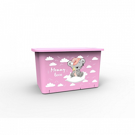 Контейнер для игрушек Berossi Mommy love 15,7 л light pink АС49163000