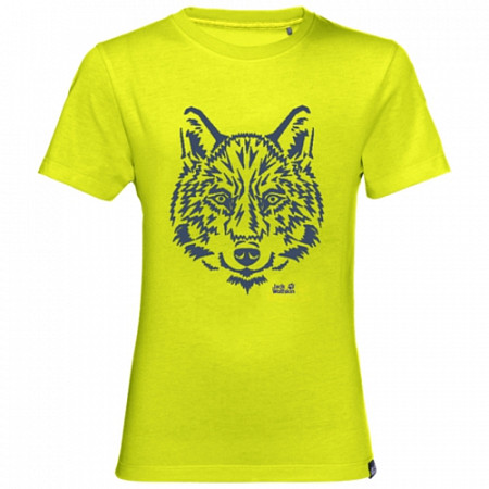 Футболка детская Jack Wolfskin Brand T Kids flashing green