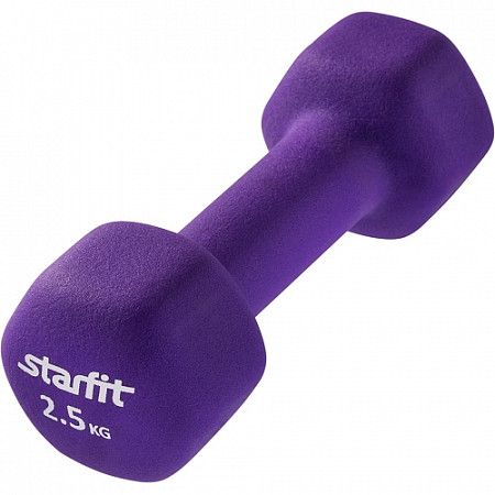 Гантель неопреновая Starfit DB-201 2,5 кг purple