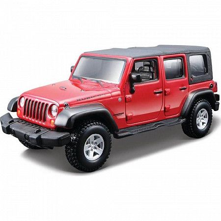 Коллекционная машина Bburago Jeep Wrangler Unlimited Rubicon (18-43012) red