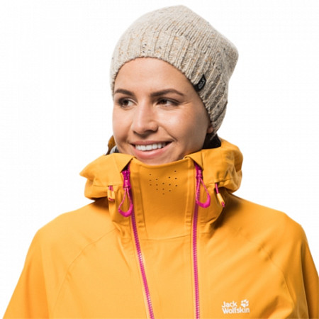 Шапка женская Jack Wolfskin Merino Basic Cap sand dune