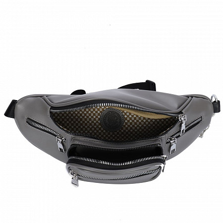 На картинке изображен Поясная сумка женская Ors Oro OMS-0154 grey Поясная сумка женская Ors Oro OMS-0154 grey