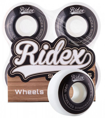 Комплект колес для скейтборда Ridex SB 100A 55x32 white/black