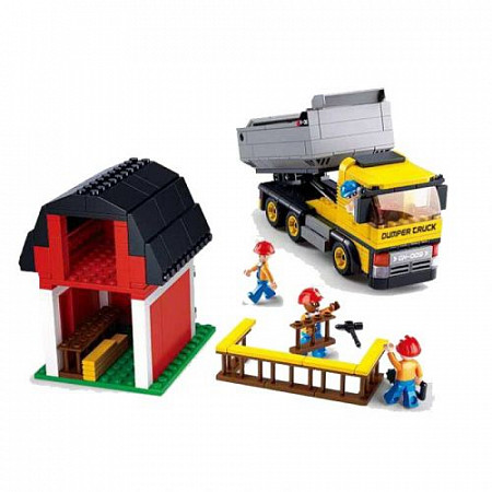 На картинке изображен Конструктор Sluban Самосвал M38-B0552 Конструктор Sluban Самосвал M38-B0552