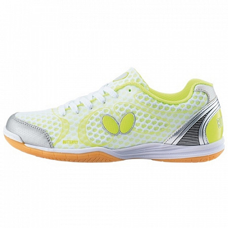 На картинке изображен Кроссовки для настольного тенниса Butterfly Lezoline Laser white Кроссовки для настольного тенниса Butterfly Lezoline Laser white