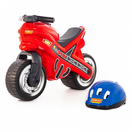 Каталка-мотоцикл Полесье МХ со шлемом 46765