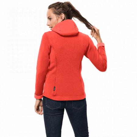 Джемпер женский Jack Wolfskin Tasman Jacket W orange coral