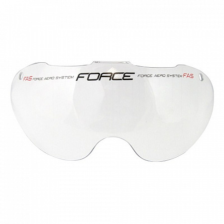 На картинке изображен Сменное стекло для шлема Force Globe прозрачный 901859 Сменное стекло для шлема Force Globe прозрачный 901859