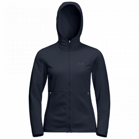 Джемпер женский Jack Wolfskin Kiewa Hooded Jacket W midnight blue