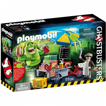 Игрушка Playmobil Охотники за привидениями: Лизун и торговая тележка с хот-догами 9222