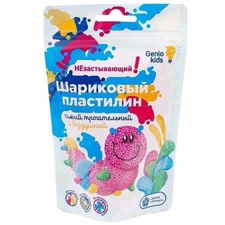 Шариковый пластилин для лепки Genio Kids - Art незастывающий 15 гр. в ассортименте TA1803