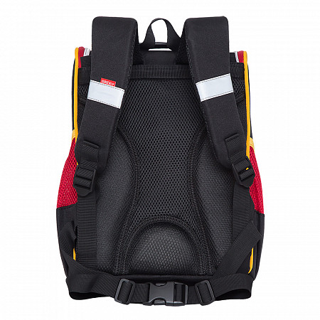 Рюкзак школьный GRIZZLY RAm-085-5 /1 black/red