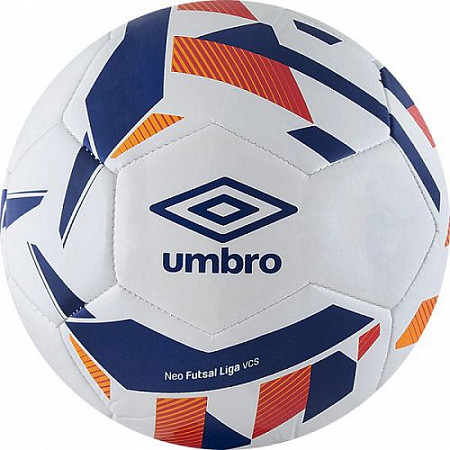 Мяч минифутбольный Umbro Neo Futsal Liga р.4 20946U-FZM White/Blue/Orange/Red