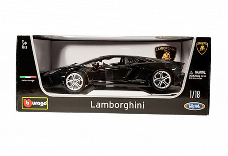 Коллекционная машина Bburago 1:18 Lamborghini Avendtador LP700-4 (18-11033) black