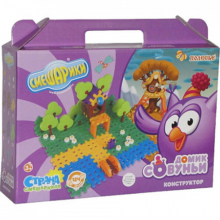 Конструктор Полесье Смешарики Домик Совуньи 9325