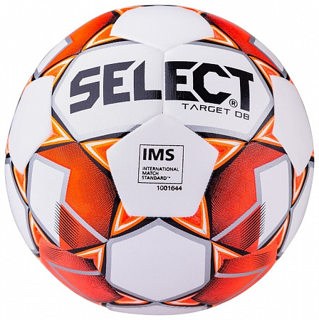 Мяч футбольный Select Target DB IMS 815217, №5, white/orange/grey