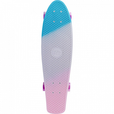 На картинке изображен Penny board (пенни борд) Tech Team Tricolor 27" 2021 sea blue/white Penny board (пенни борд) Tech Team Tricolor 27" 2021 sea blue/white