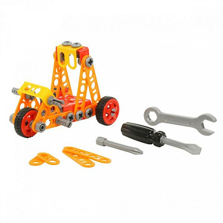 На картинке изображен Конструктор Полесье Изобретатель Трицикл №2 74 шт 73013 Конструктор Полесье Изобретатель Трицикл №2 74 шт 73013