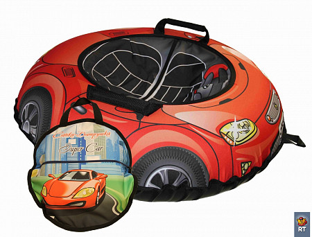 Тюбинг RT Эксклюзив Super Car автокамера 100 см red